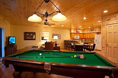 Pool Table in a Game Room
